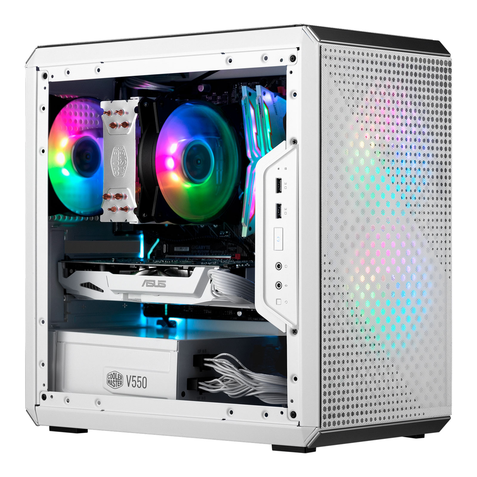 Case Cooler Master MASTERBOX Q300L White Edition