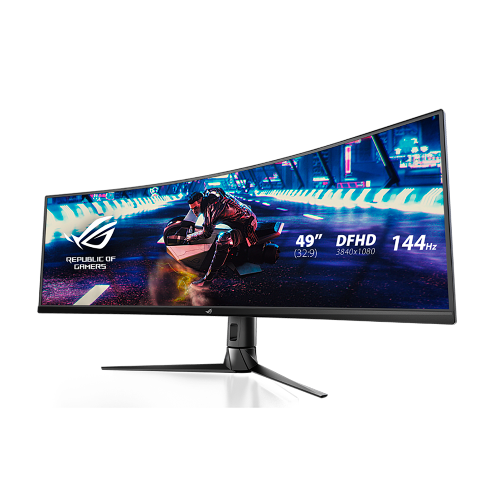 Monitor gaming  Samsung LC49RG90SSRXEN, 49 2K UltraWide QHD, Curvo, 4 ms,  120 Hz, AMD FreeSync 2, HDR, Negro